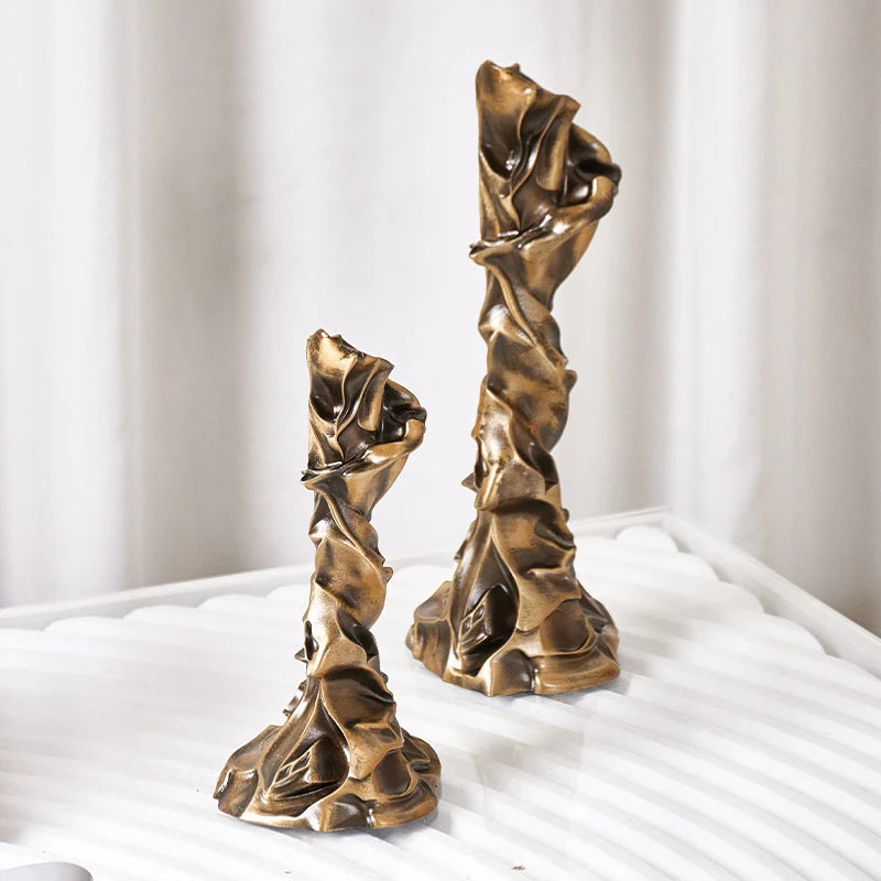 Home Decoration Accessories Nordic Ornaments Modern Luxury Creative Gold Resin Home Decor