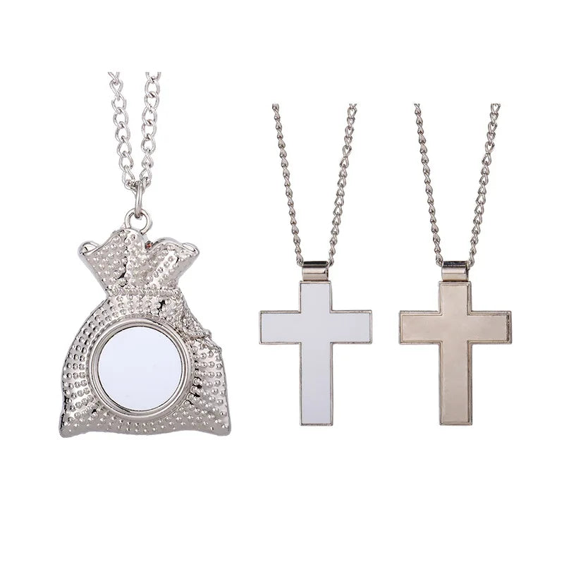 Home Decoration Blanks Sublimation Heat Transfer Custom Picture Necklace Jewelry