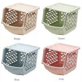 NFS2022 Multi-purpose Stackable Vegetables Fruits Storage Bins PP Plastic Storage Basket Organizer