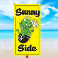 LH- Pure Cotton Printed Beach Towels with Multiple Colors Soft Material Strong Water Absorption 100%cotton  Beach Towel