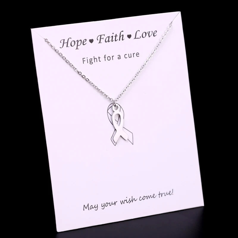 Stainless Steel Zodiac Family Tree of Life Dragonfly Snowflake Footprints Dog Cat Paw Survivor Ribbon Awareness Pendant Necklace
