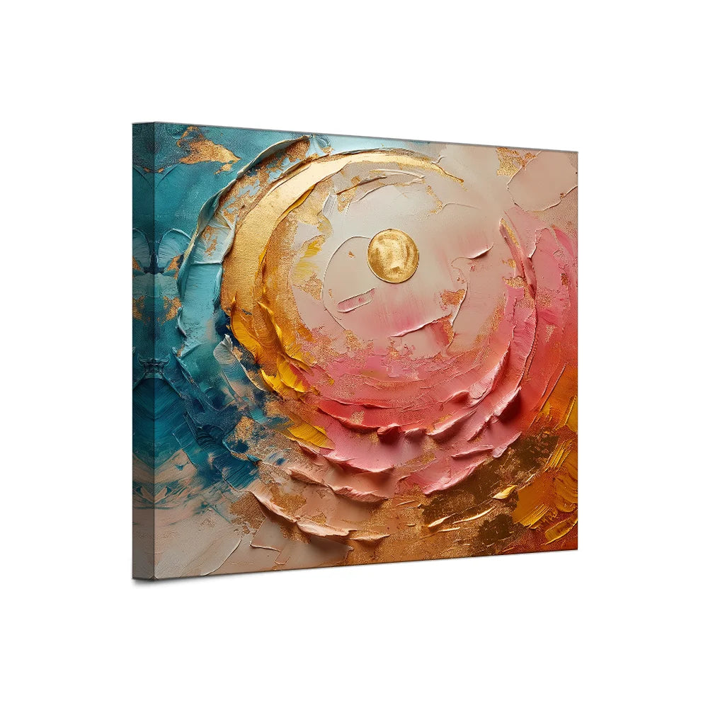 Modern Abstract Oil Painting Heavy Textured Linen Canvas Wall Art Colorful Wave Home Decoration Hand-Painted Painting Custom