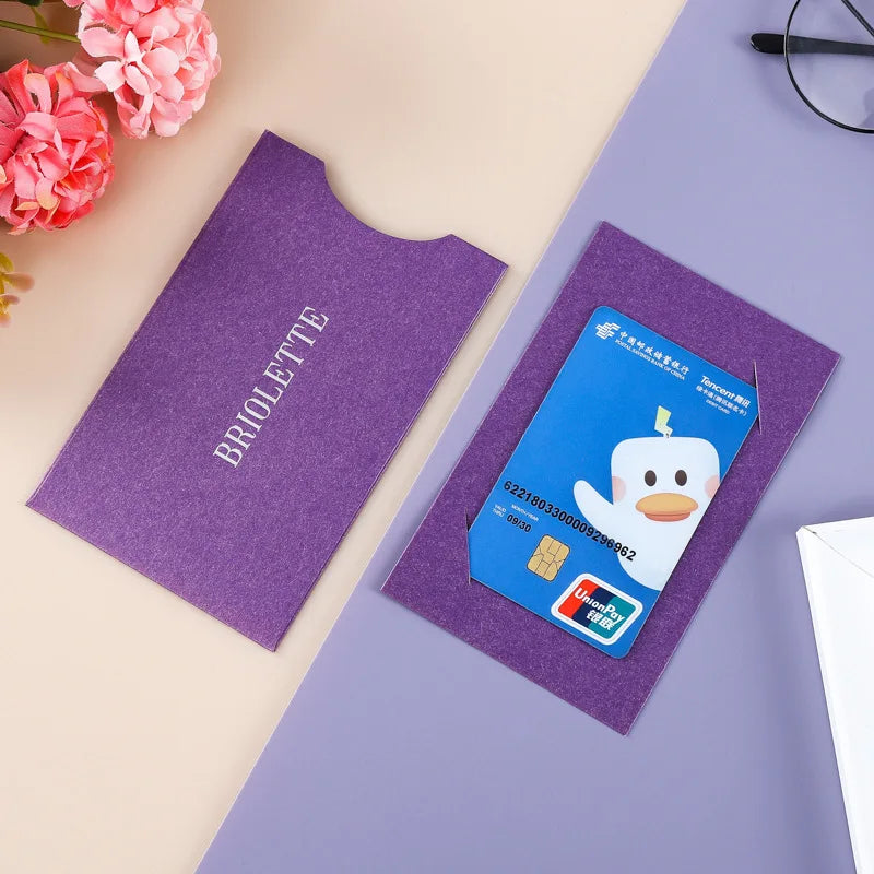 Custom Logo VIP Credit Packaging Mini 4C Hot Stamping UV Free Gift Card Box Sliding Drawing Envelope