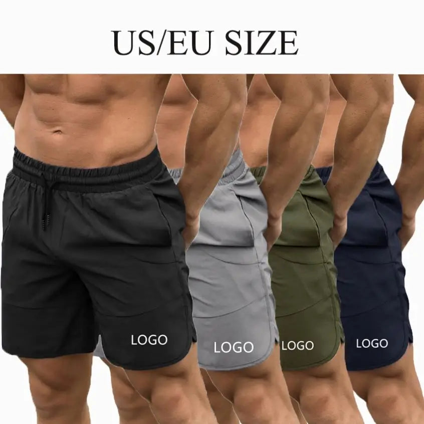 Custom New Design Sport Gym Wear Workout Loose Men' s Summer 95% Polyester 5% Spandex Woven Bermuda Shorts