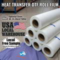 60cm 33cm 30cm*100m Dtf Film USA Warehouse Hot Peel Dtf Printer Heat Transfer Pet Film for Digital Inkjet Printer