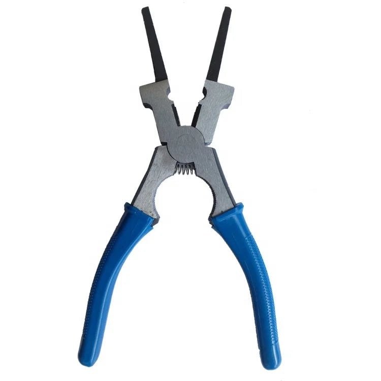 MIG TIG Flux-Core Welding Grip Plier Multifunctional DIY Steel Wedling Serrated Jaw Surface Plastic Molded OEM Customizable