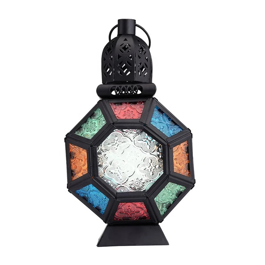 Moroccan Style Handmade Iron Hanging Candle Lantern for Home Decoration and Christmas Festivities Tealight Candle Holder