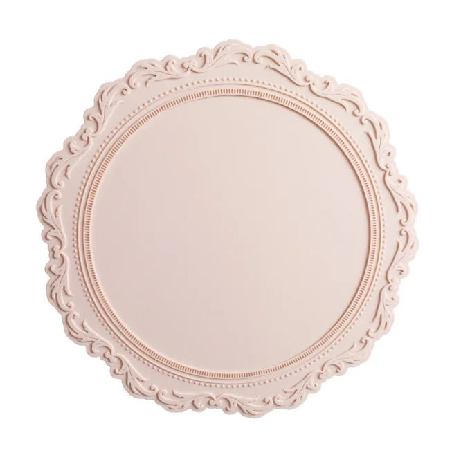 New Design Round Shape Heat Insulation Table Mat Dining Table Mat Silicone Placemats for Kitchen