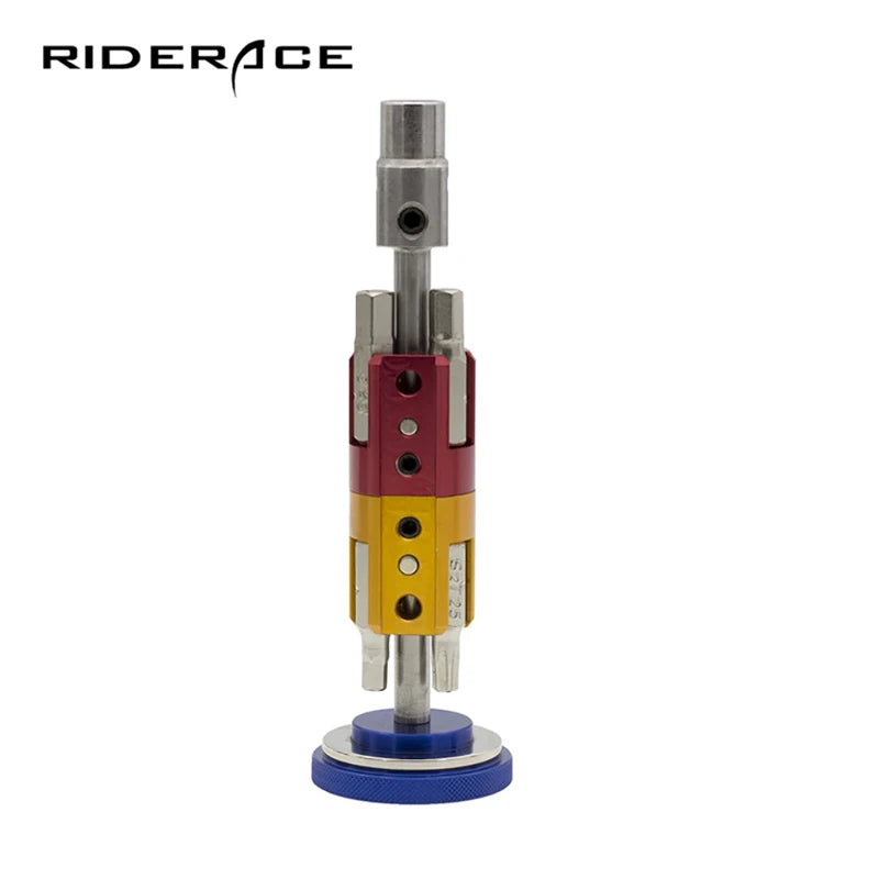 RIDERACE Bicycle Covert Repair Kit Aluminum Alloy Multi-Purpose Portable Set Screwdriver Hex Wrench Group Mountain Bike Tools