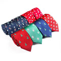 Popular Modern Design Ready to Ship Xmas Necktie Wholesale Men's Christmas Neck Ties Microfiber Red Ties Christmas Tree