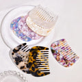 Custom Korean Small Acetate Comb Stylish Small Portable Wide Tooth Comb Anti-Static Custom Combs With Logo