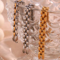 2025 Jewelry Gold Plated Stainless Steel Watchband Chain Bracelet for Women Jewelry