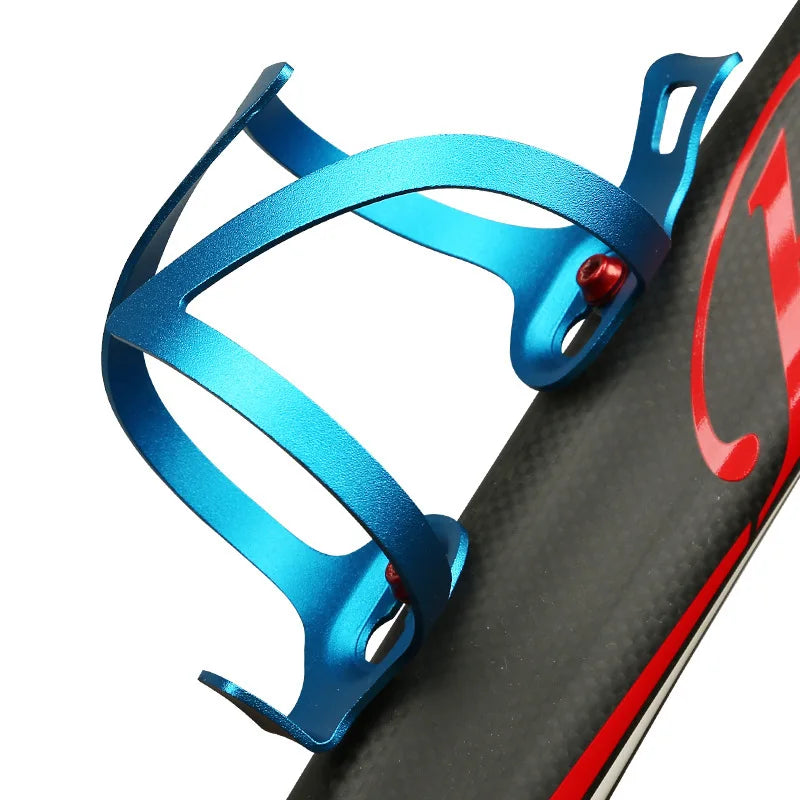 Bike  Water Bottle Aluminum Alloy One-piece MTB Mountain Road Riding Water Cup Holder 5 Colors Lightweight Bicycle Bottle Cage