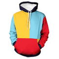 Custom Logo Pullover Block Printing Hoodie for Men 3D Sublimation  Fashion  for Spring Season Made of 100% Polyester Low Price