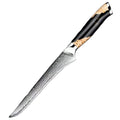 Best Damascus Japanese VG10 Steel 67-Layer Edge Retention 6 Inch Boning Fillet Knife Razor Sharp Chef Utility Knife Kitchen