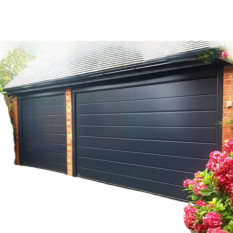 European Design Automatic 40mm Steel Sectional Garage Door Panel Finger Safe Sandwich for Commercial & Residential Use