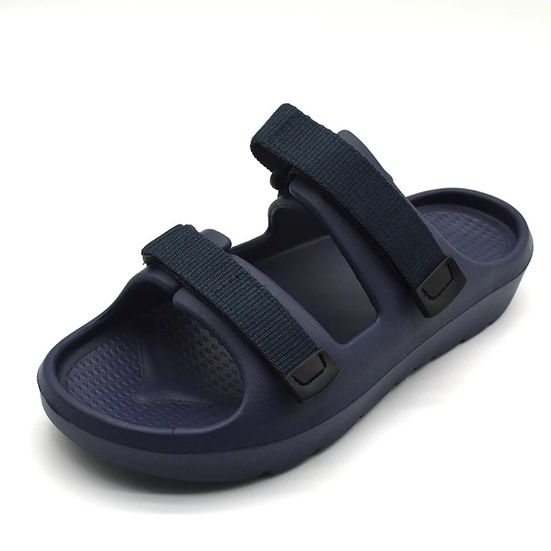 OEM Flat slippers Men Sport slippers Summer for Men Hook Loop Unisex