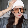 QSKY Wholesale Korean Luxury Sunglasses 2022 Half Frame square Sunglasses Men