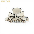 Elegant French Design Hair Claw Accessories Sweet Style Girls Shark Hair Clip Clamp in Custom Colors