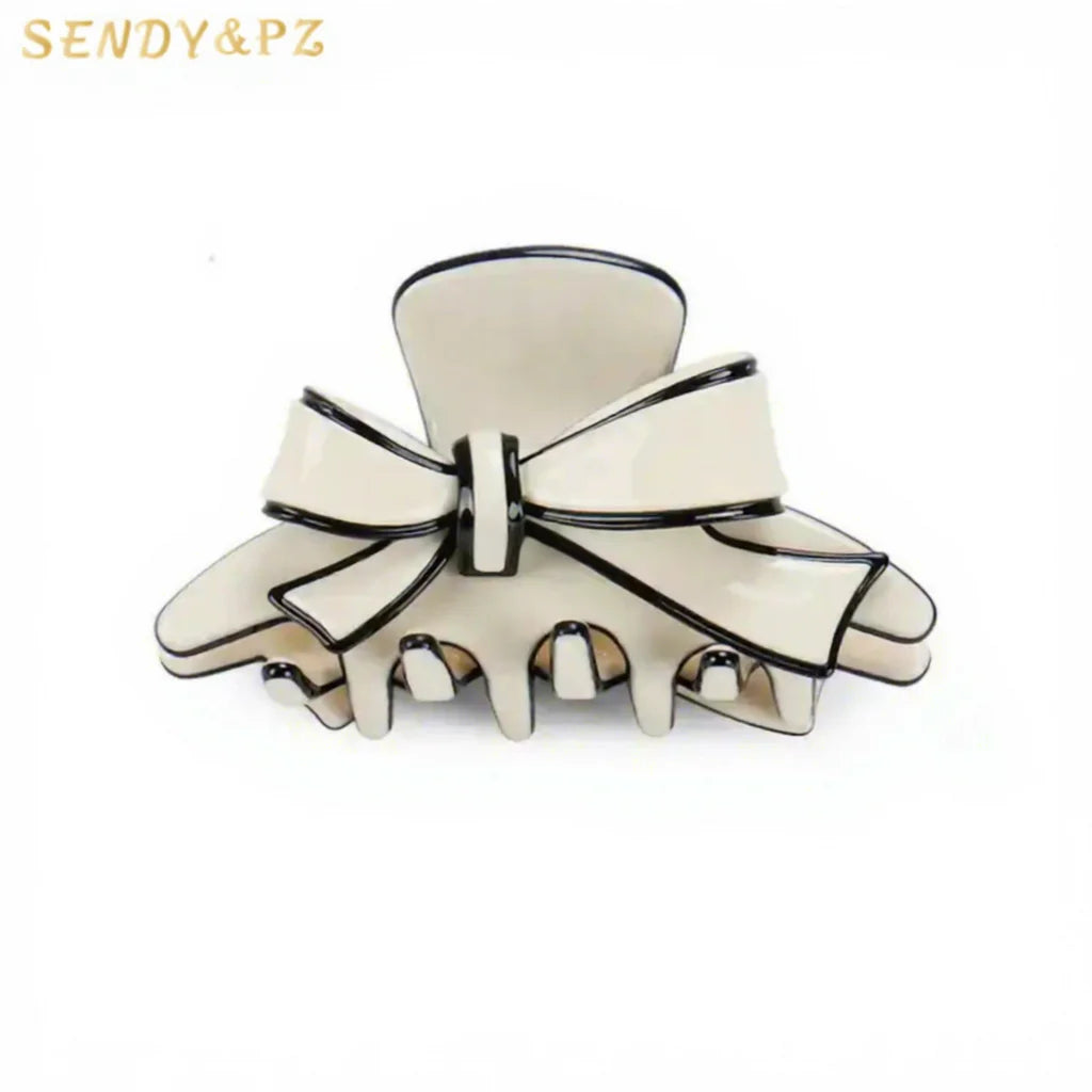 Elegant French Design Hair Claw Accessories Sweet Style Girls Shark Hair Clip Clamp in Custom Colors