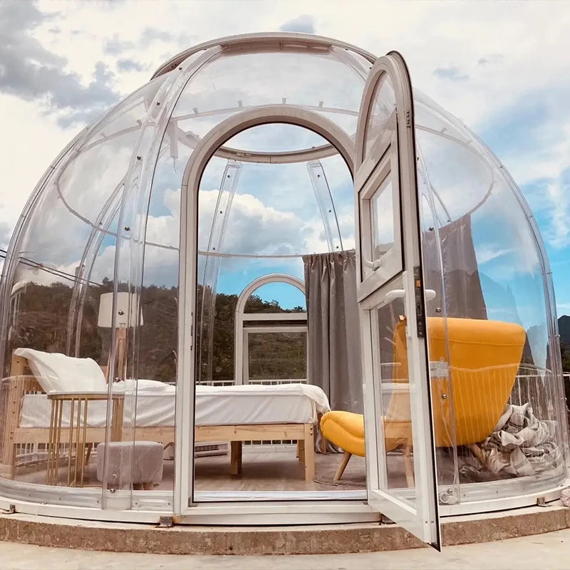 Pc Polycarbonate Outside Globe Clear Bubble Dome Igloo Tent