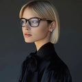 Tr90 Anti Blue Light and Photochromic Glasses for Women Men Bluelight Blocking Glasses Transparent