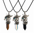 MIENTER Customize Fashion Luxury Crystal Stone Pendant Necklaces Healing Natural Stone Women Colar Personalizado