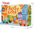 Quiet Book Early Learning Activity Puzzle Paste Matching Game Toys Children's Educational Magic Tape Wooden Busy Book Toys