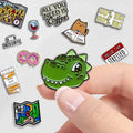 Oil Painting Cat Enamel Pins Cute Lovely Kitten Custom Lapel Pin for Backpack Animal Cartoon Badge Clothes Pin Wholesale