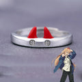 New Style Anime Jewelry Accessories Blood Demon Power Chainsaws Character Ring