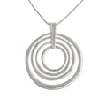 Long Sweater Necklace 4 Circles Pendant 40th Birthday Gift for Her