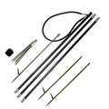 Travel Adjustable Hand Carbon Fiber Single Hook with Barb Gaff Hawaiian Sling Pole Spear Kit for Spearfishing