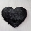 Super Soft Plush Fabric Machine Made Flat Weave High Pile Heart Shaped Faux Sheepskin Rugs Carpets Suede Back for Home Living