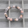 Fashion Strand  Beaded Charm  Bracelet Healing Crystals Stone Bracelets Stress Anxiety Relief Items Gifts for Women