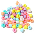 500g Bag 6*9mm Plastic African Dreadlocks Decorate pony Beads Bulk for Jewelry Making