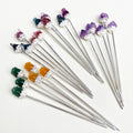 Wholesale Natural Crystal Gemstone Jewelry Raw Amethyst Specimen Hairpin