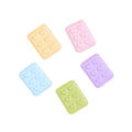 New Style Colored 6 Heart Pattern Rectangle Tray Design Flat Back Resin Cabochons Kids Dollhouse Diy Accessories Kit