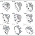 In Stock Classic 925 Sterling Silver Ring Set for Women Wedding & Engagement Rings with 5A Zircon Wholesale Jewelry Supplier