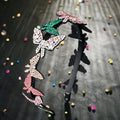 HX-109 Retro Women Butterfly Headband Luxury Czech Crystal Non-slip Border Girl Fancy Hair Hairband
