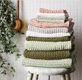 Top Sale Super Soft Waffle Throw Blanket High Density Customized Logo Weighted Bed Cotton Blankets