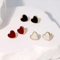Beimai OEM Stud Earrings Non-fading Gold-plated Waterproof Heart-shaped Stainless Steel Stud Earrings