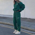Wholesale Women's Clothing Pullover Tracksuit Two Piece Pants Hoodie Set Jogger Sweatsuit Sweatpants and Hoodie Set