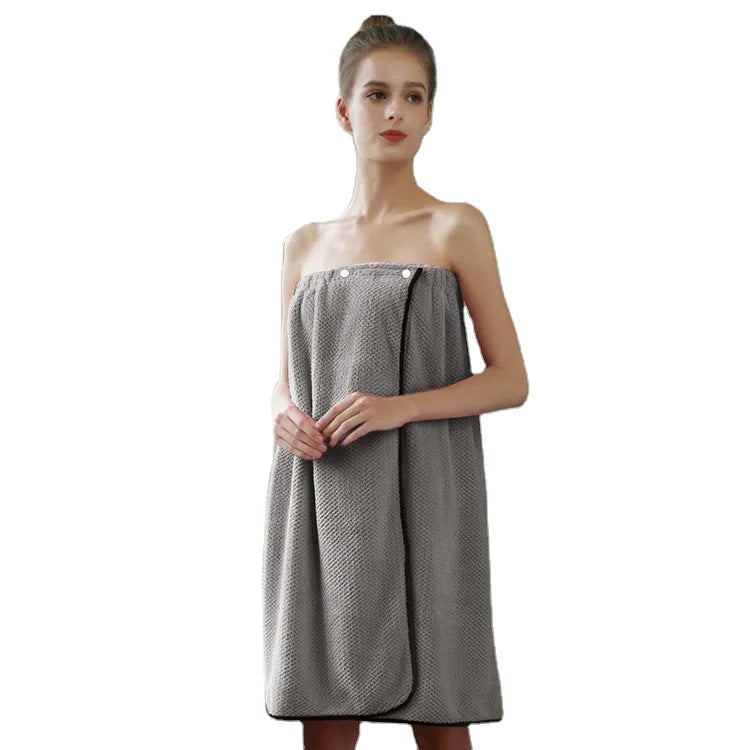 Fashion Portable Fast Drying Bath Skirt Microfiber Beach Spa Bathrobes Boob Tube Top Sauna Clothes Bath Towel Absorbent