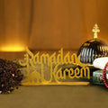 2023 New Ramadan Mubarak and Eid Mubarak Decoration Islamic Muslim Gifts Ramadan Kareem Metal Islamic Tabletop Decorations