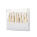 2024 New 8-Hole Acrylic Eyelash Curler Organizer Display Stand Custom Logo Eyelash Tweezer Container