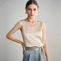 Factory Direct Delivery Wholesale 19momme Elastic Silk Satin Fabric 100% Silk Women's Summer Underwear Vests