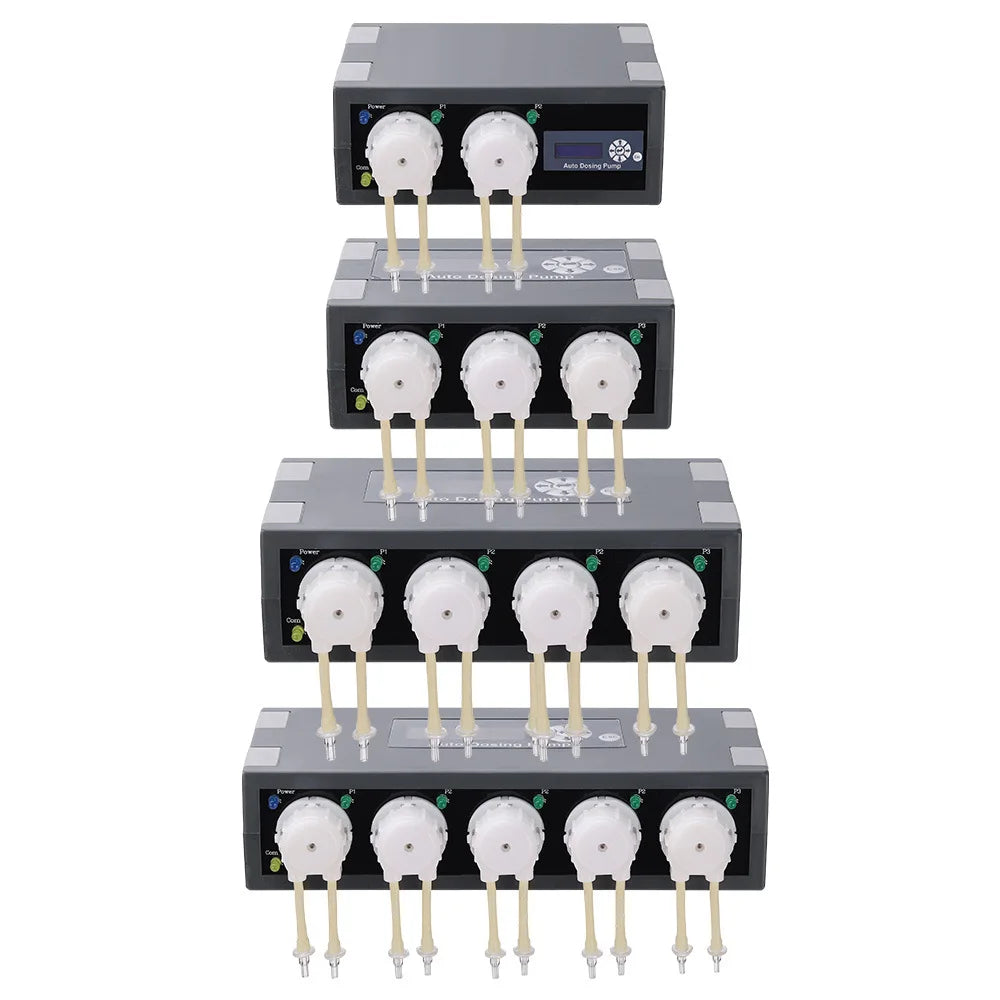 Jebao DP Series Fully Automatic Peristaltic Pump Multi-Head Precision Aquarium Coral Feeder with Eco-Friendly Plastic Material