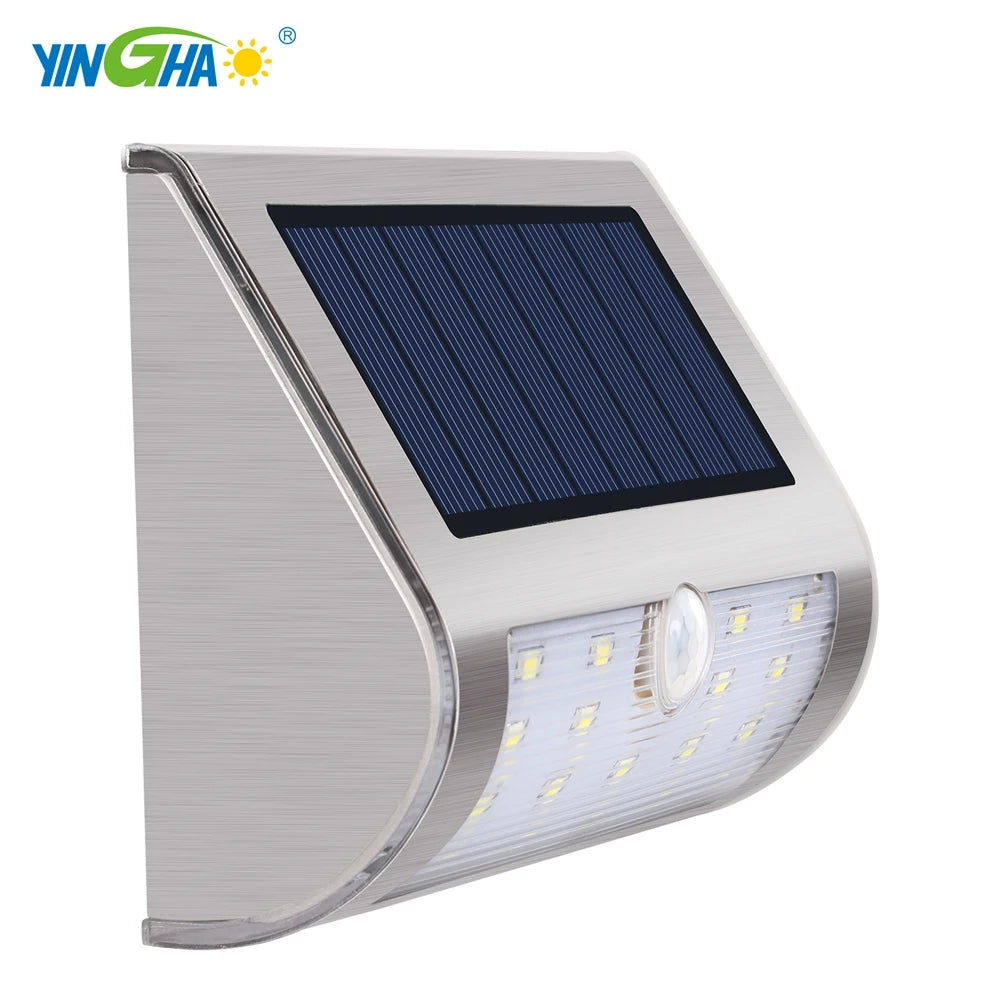 2020 Outdoor Solar Security 30 Led Waterproof Motion Sensor Super Bright Wall Lights for Front Door Back Yard Gara