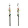 Simple Stylish Bohemian Ethnic Tassel Earrings Ear Hook Weddings Gifts Main Stone Diamond Brass Material Women's Pearl Glass