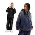 400 GSM 100% Cotton Oversized Hoodies Custom Logo Hoodies Unisex Thick Heavy Men's Hoodies Sweatshirts